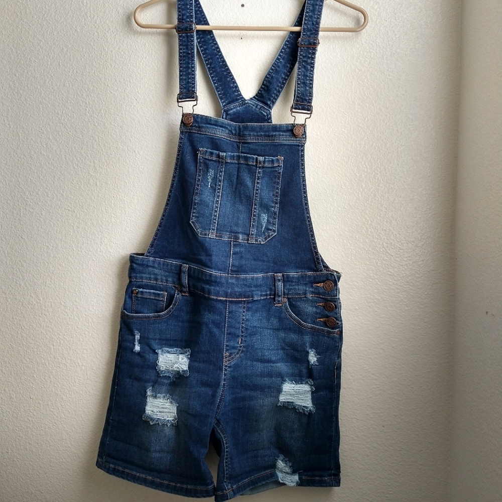 Demin Overall Shorts Enjeans